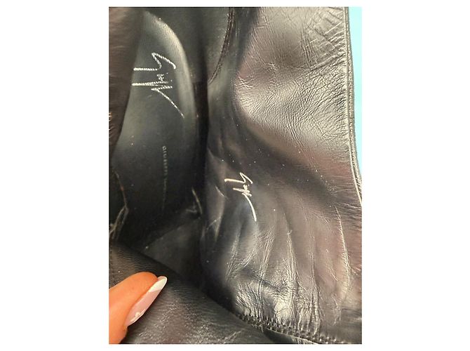 Décolleté Giuseppe Zanotti Curve Jem in pelle nera Nero - vista 11