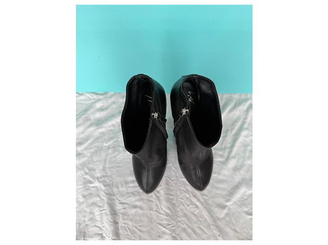 Décolleté Giuseppe Zanotti Curve Jem in pelle nera Nero - vista 5