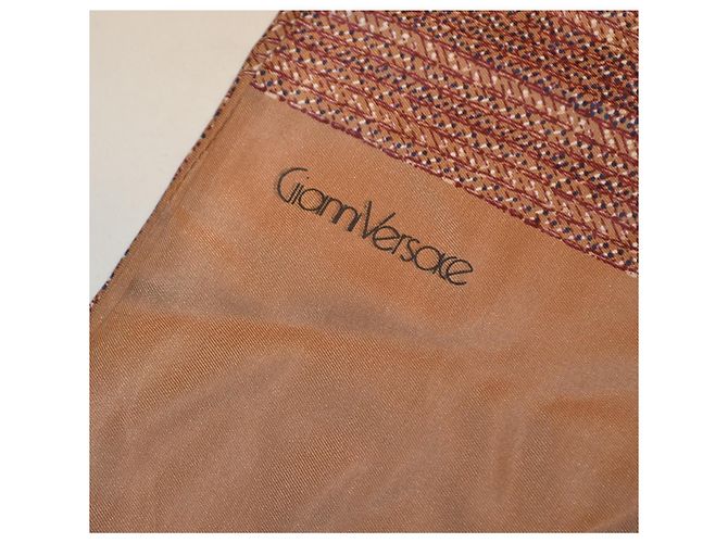 Gianni Versace silk stole scarf multi color - view 2