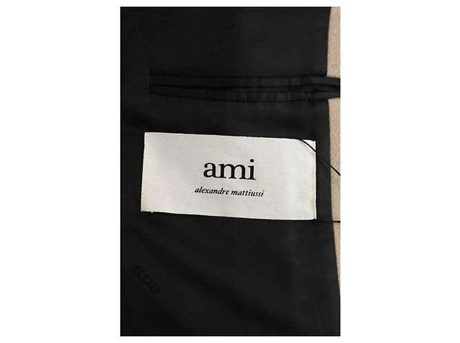 Ami Abrigo de lana beige - vista 5