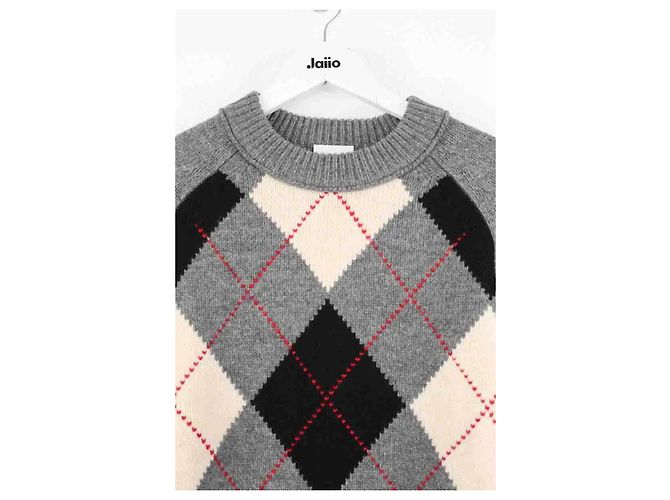 Burberry Pull en laine gris - vue 2