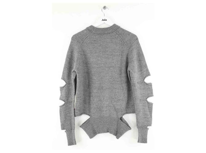 Burberry Pull en laine gris - vue 3