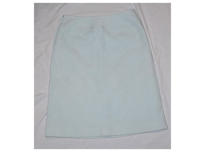 Courreges Falda Courrèges de algodón azul cielo estilo tweed Azul claro - vista 2