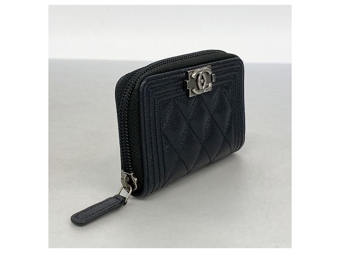 Monedero Chanel Boy Negro - vista 2