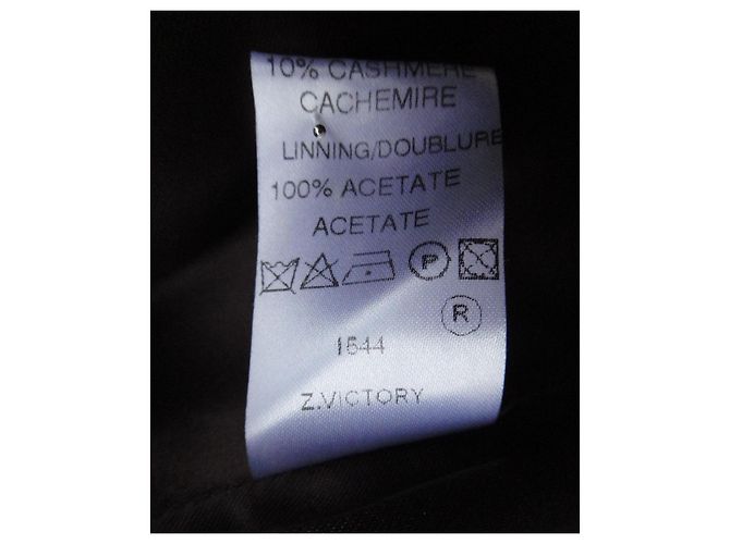 Abrigo Tara Jarmon Marrón Oscuro Lana y Cachemira - vista 4