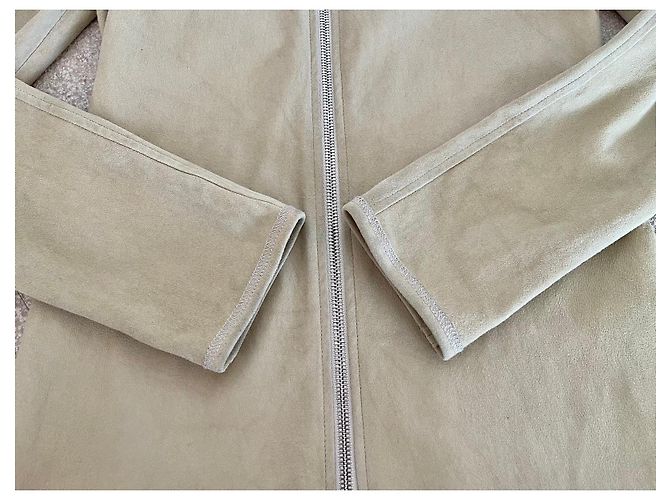 Stouls Jil Lammleder Wildlederjacke Beige Khaki - Ansicht 4
