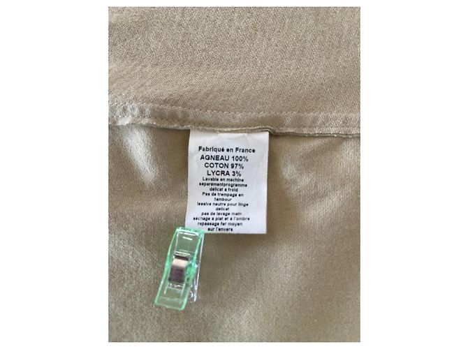 Stouls Jil Lammleder Wildlederjacke Beige Khaki - Ansicht 8