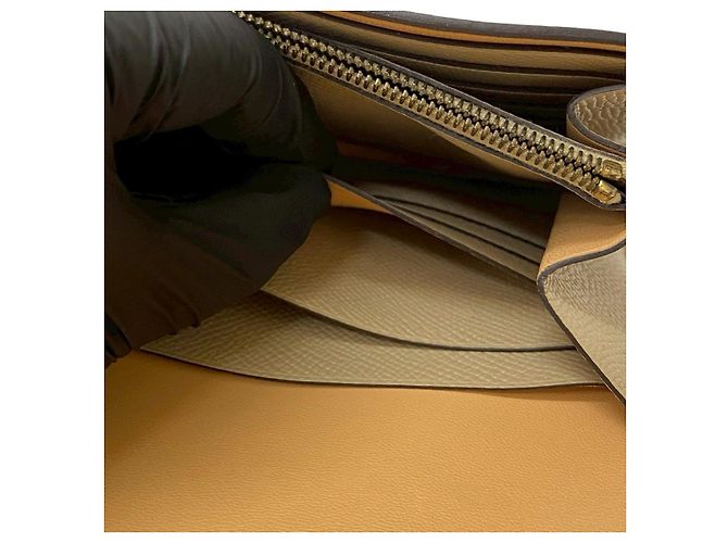 Cartera Long Constance Epsom de Hermès Beige - vista 10