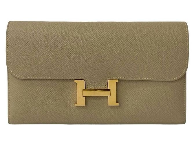 Cartera Long Constance Epsom de Hermès Beige - vista 2