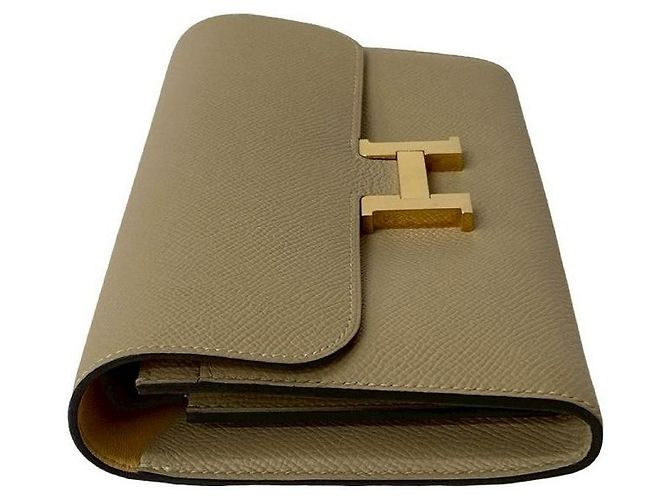 Cartera Long Constance Epsom de Hermès Beige - vista 5