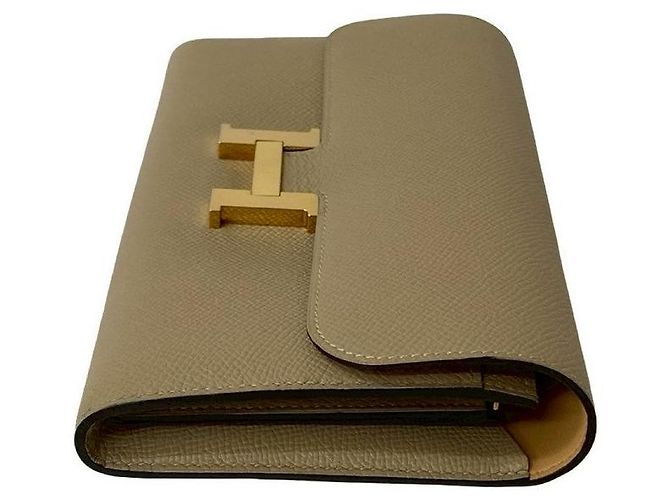 Cartera Long Constance Epsom de Hermès Beige - vista 6