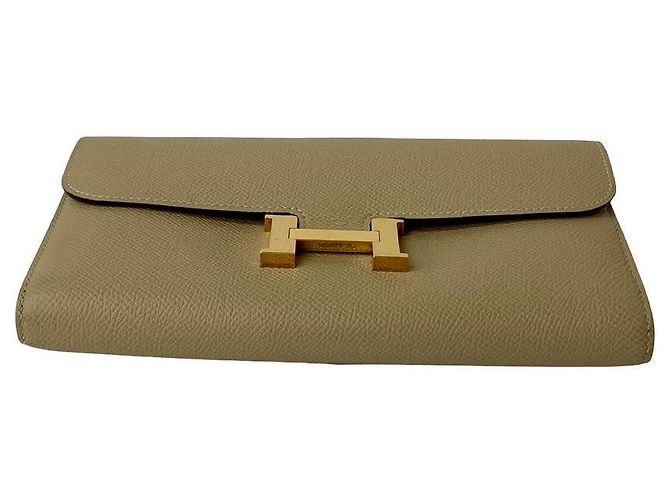 Cartera Long Constance Epsom de Hermès Beige - vista 7