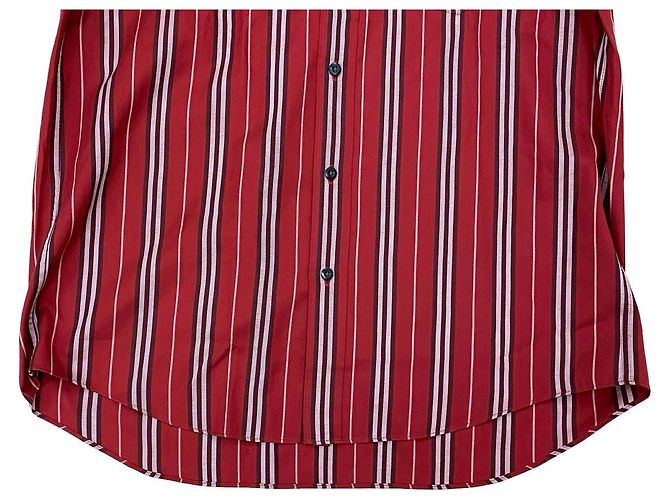 Camisa de algodón de manga larga Burberry Roja - vista 10
