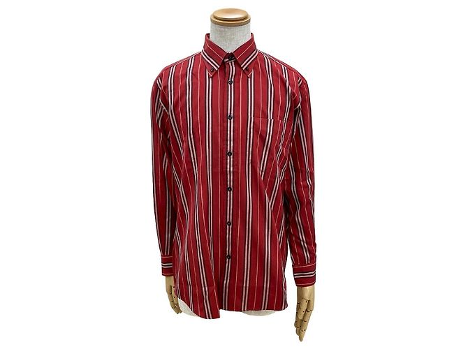 Camisa de algodón de manga larga Burberry Roja - vista 2