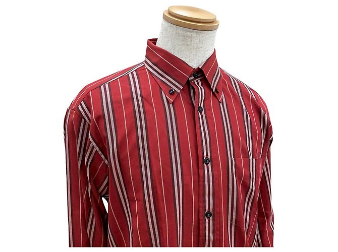 Camisa de algodón de manga larga Burberry Roja - vista 3
