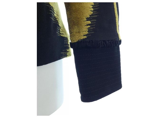 Giacca Astrakhan Gucci 209172 ZS842 Nero Giallo - vista 6