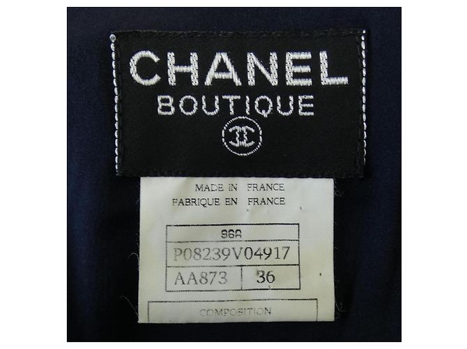 Cappotto Chanel Blu Blu navy - vista 4