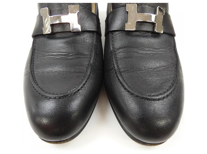 Hermès Scarpe Hermes Chevre Nero - vista 7