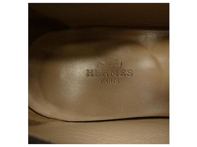 Hermès Scarpe Hermes Chevre Nero - vista 8