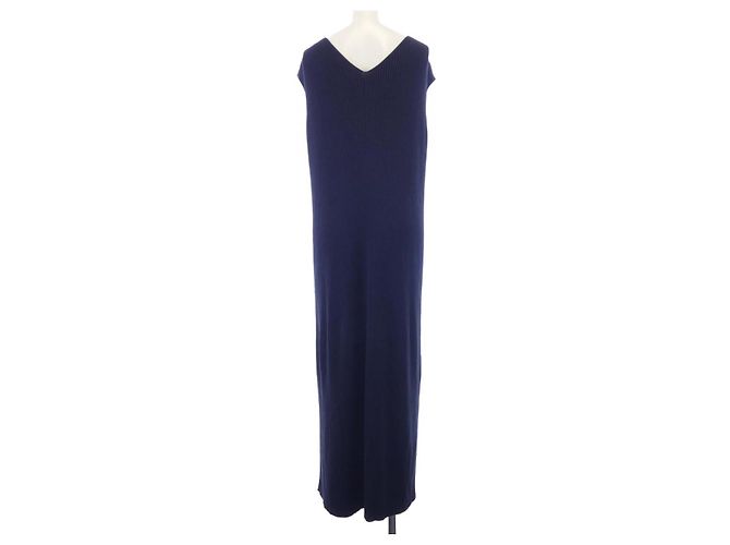 The Row AO407 Kleid Blau Marineblau - Ansicht 2