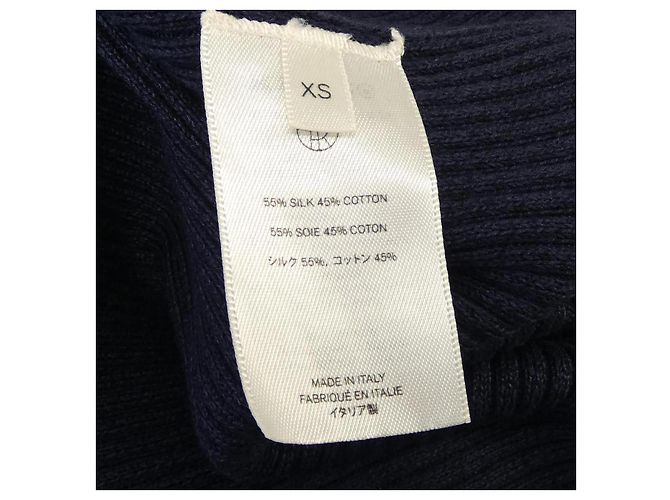 The Row AO407 Kleid Blau Marineblau - Ansicht 3