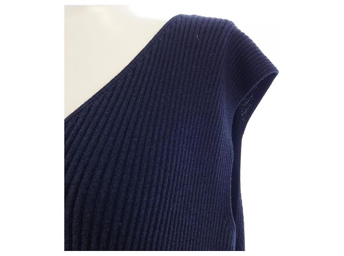 The Row AO407 Kleid Blau Marineblau - Ansicht 6