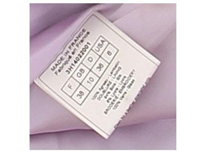 Dior Jaqueta curta de couro lilás com strass Roxo - vista 6