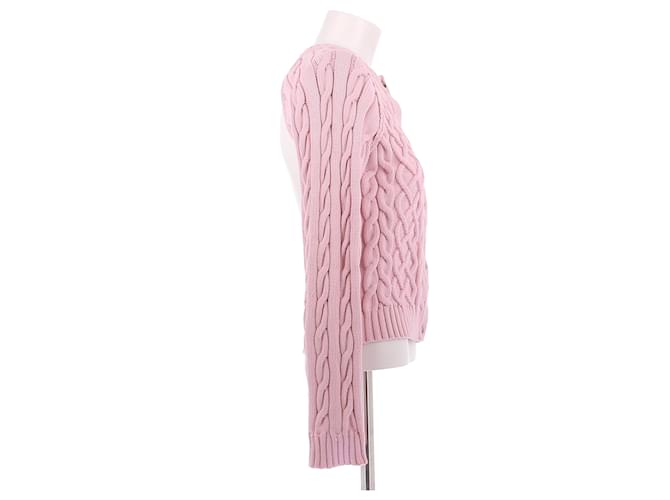 Moschino Rosa Baumwollpullover mit offenem Rücken Pink - Ansicht 3