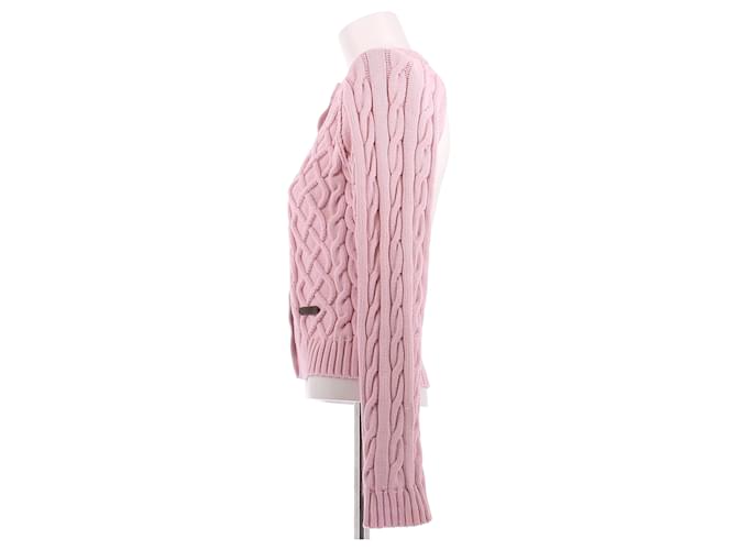 Moschino Rosa Baumwollpullover mit offenem Rücken Pink - Ansicht 4