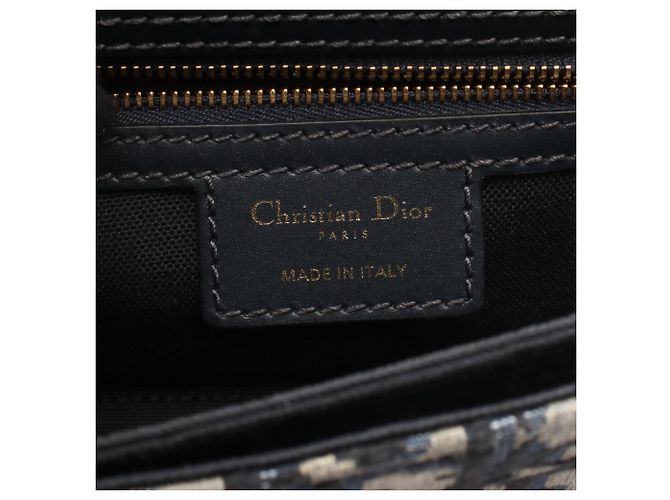 Borsa a Spalla Oblique 30 MONTAIGNE di Christian Dior Beige Blu navy - vista 4