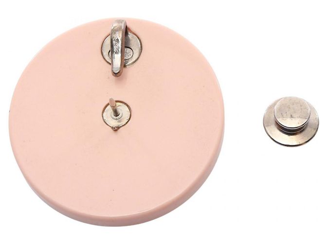 Chanel Coco Mark Brosche Silber Pink Mehrfarben - Ansicht 2