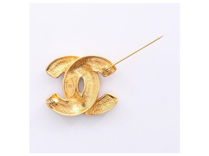 Spilla placcata in oro Chanel Coco Mark D'oro - vista 2