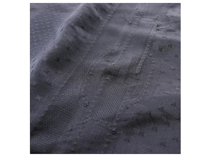 Foulard in seta blu nero Perle Coaching di Hermès Blu navy - vista 11