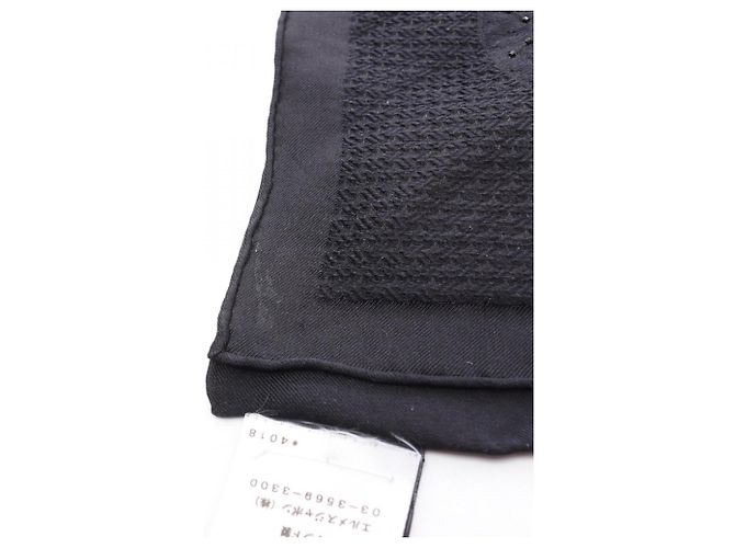 Foulard in seta blu nero Perle Coaching di Hermès Blu navy - vista 6