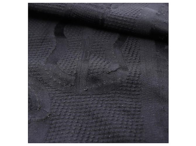 Foulard in seta blu nero Perle Coaching di Hermès Blu navy - vista 7