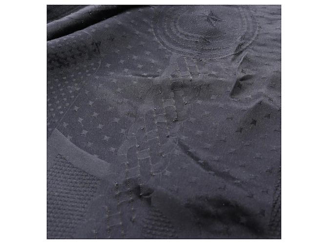 Foulard in seta blu nero Perle Coaching di Hermès Blu navy - vista 9