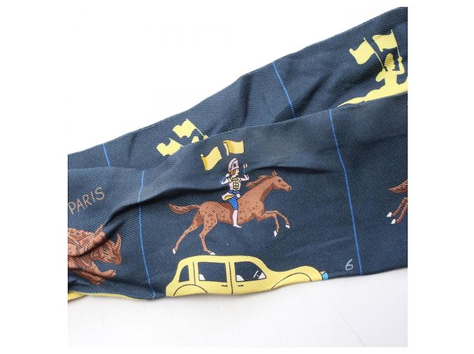 Hermès HERMES Twilly PARADE Schal Mehrfarben Marineblau - Ansicht 8