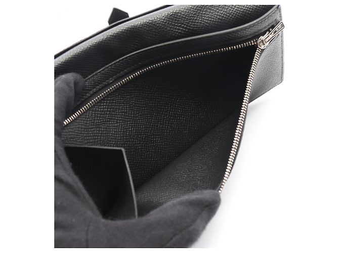 Hermès Bearn Soufflet Bi-Fold Langbörse Schwarz - Ansicht 4