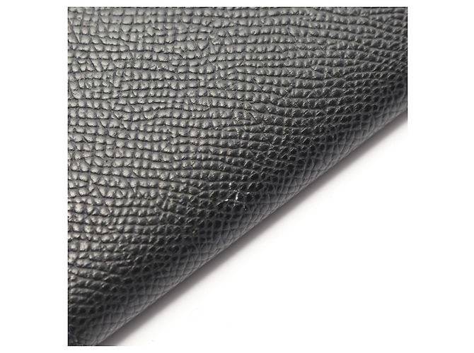 Hermès Bearn Soufflet Bi-Fold Langbörse Schwarz - Ansicht 7