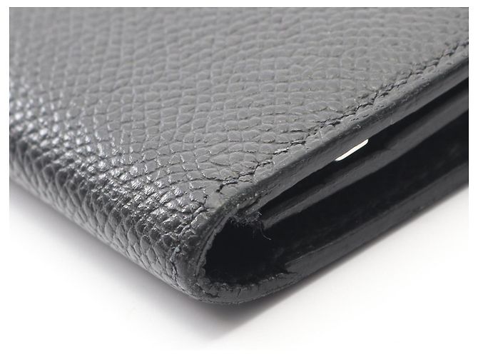 Hermès Bearn Soufflet Bi-Fold Langbörse Schwarz - Ansicht 8