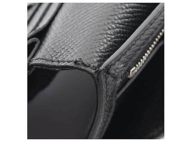 Hermès Bearn Soufflet Bi-Fold Langbörse Schwarz - Ansicht 9