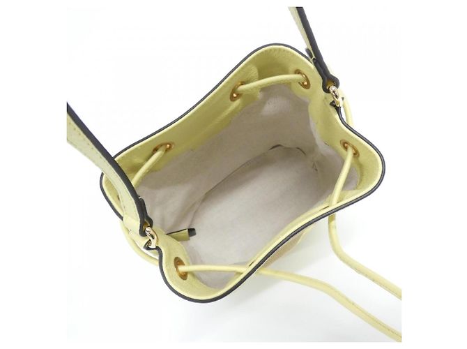 Borsa a Spalla Gucci GG Canvas Giallo Cammello - vista 7