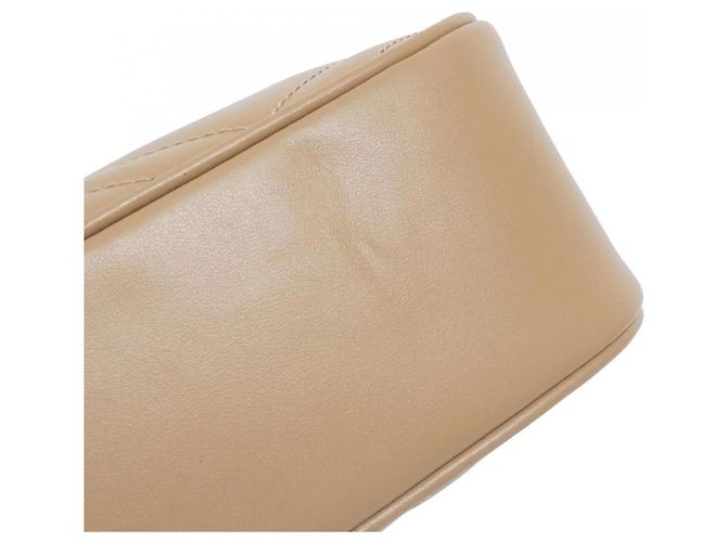 Bolso de Hombro Gucci GG Marmont Beige - vista 3
