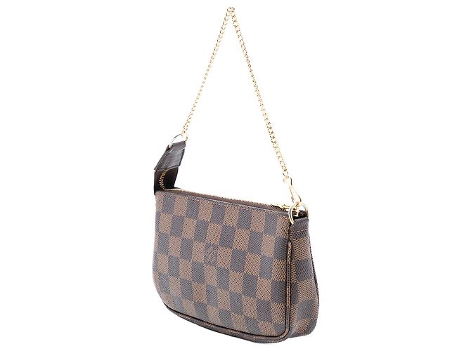 Mini Pochette Accessoires Damier Ebene Marrone Louis Vuitton - vista 2