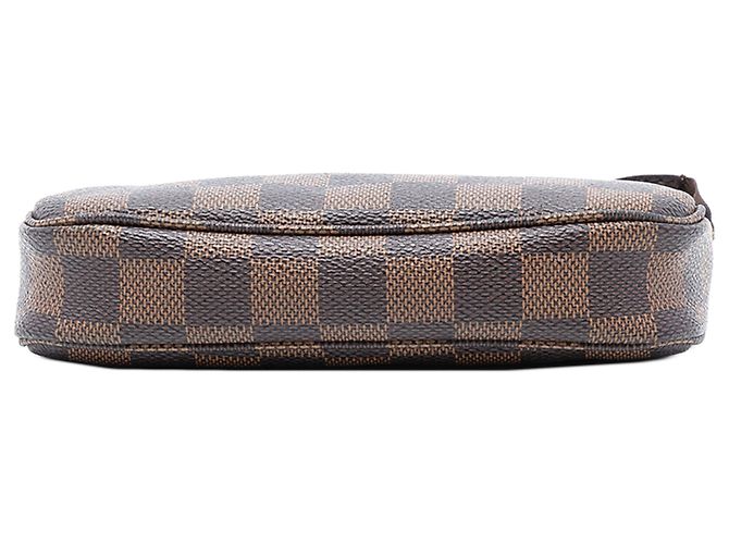 Mini Pochette Accessoires Damier Ebene Marrone Louis Vuitton - vista 3