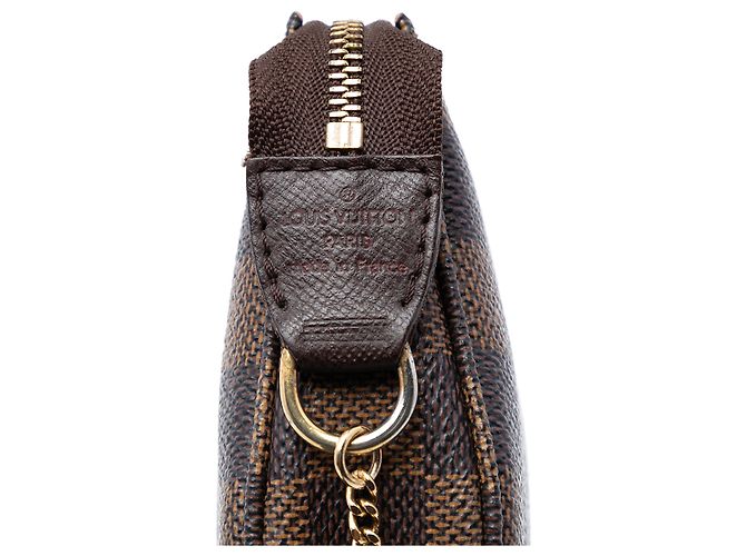 Mini Pochette Accessoires Damier Ebene Marrone Louis Vuitton - vista 5