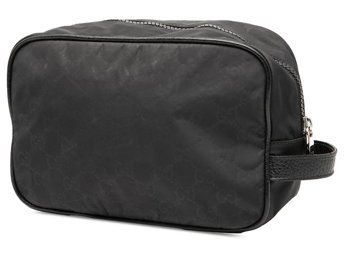 Pochette da toeletta in nylon GG nero Gucci - vista 2