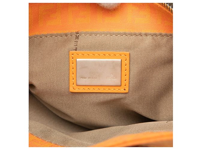 Bolso tote de lona Zucchino naranja de Fendi - vista 5