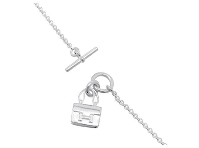 Collana Amulettes Constance in argento sterling Hermès - vista 8