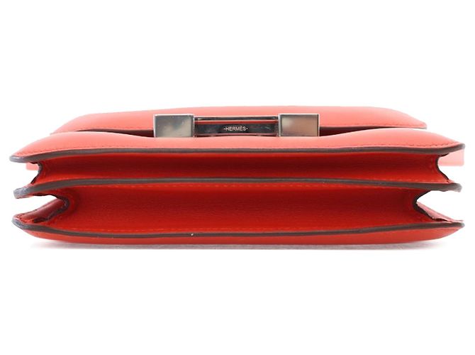 Hermès Arancione Mini Swift Marble Constance 18 Rosso - vista 3
